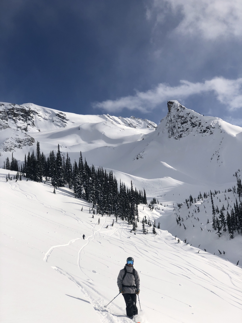 skiing rogers pass, Youngs Peak Traverse 