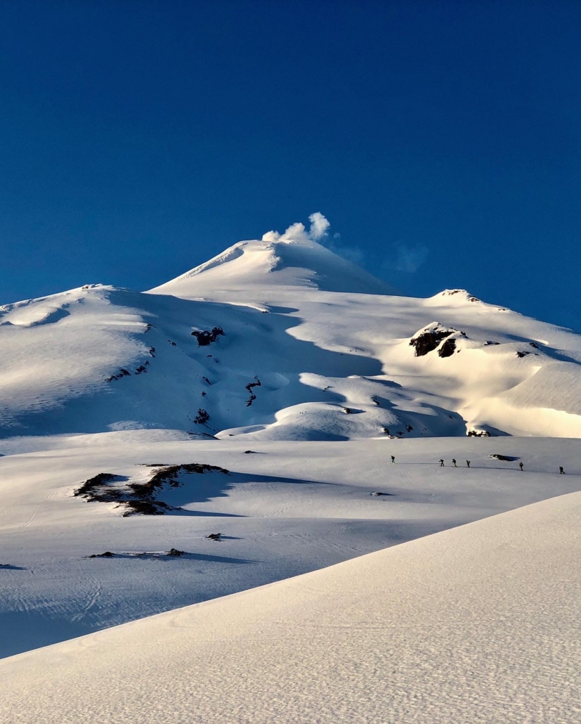 Backcountry skiing in Chile
